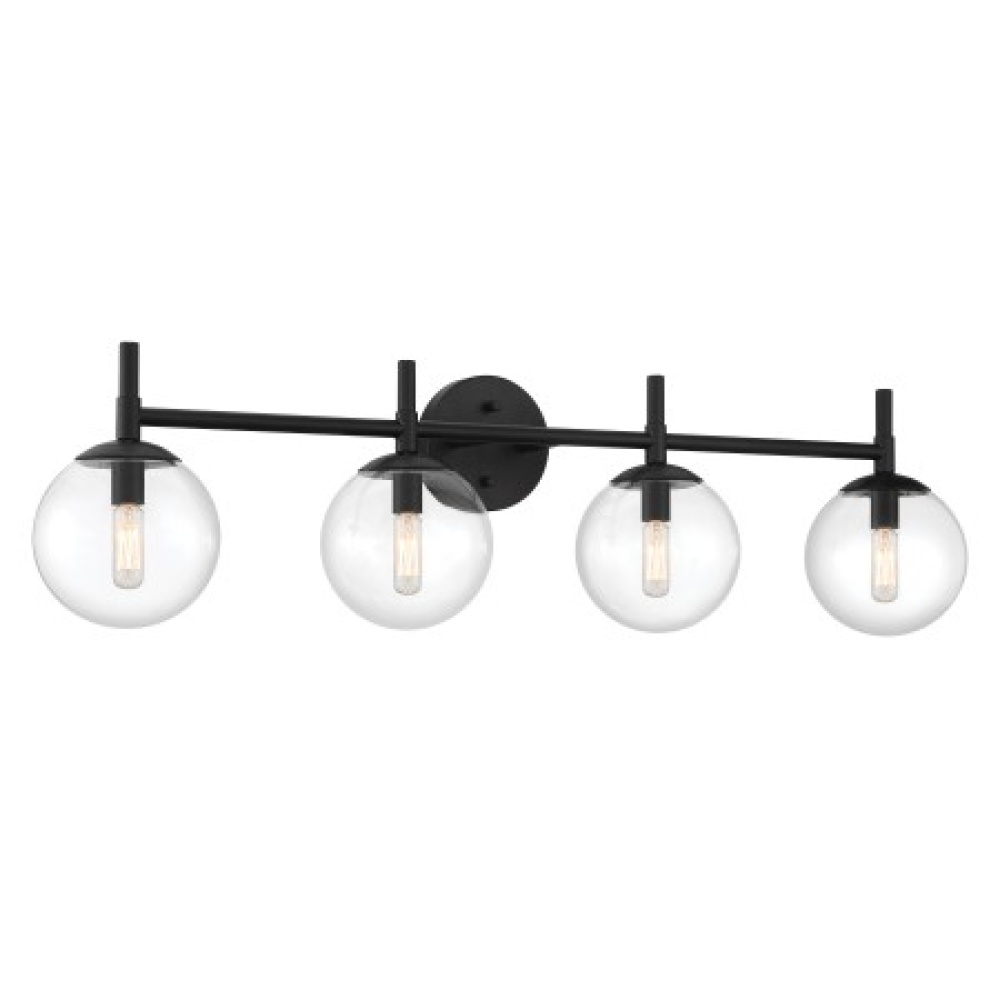 4 LIGHT, BATH FIXTURE IN METAL