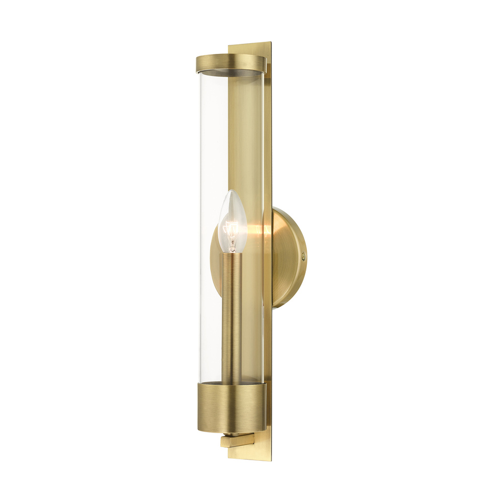 1 Lt Antique Brass ADA Single Sconce