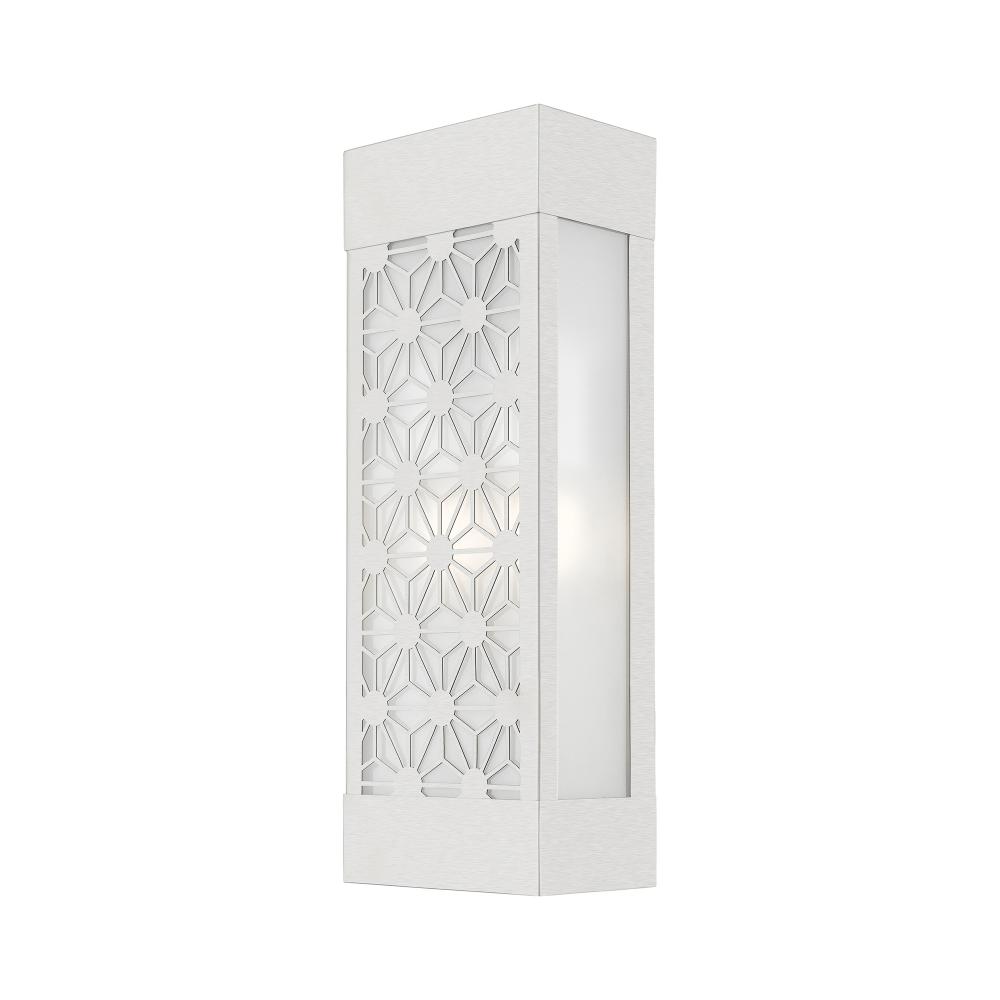 2 Light Brushed Nickel Outdoor ADA Sconce