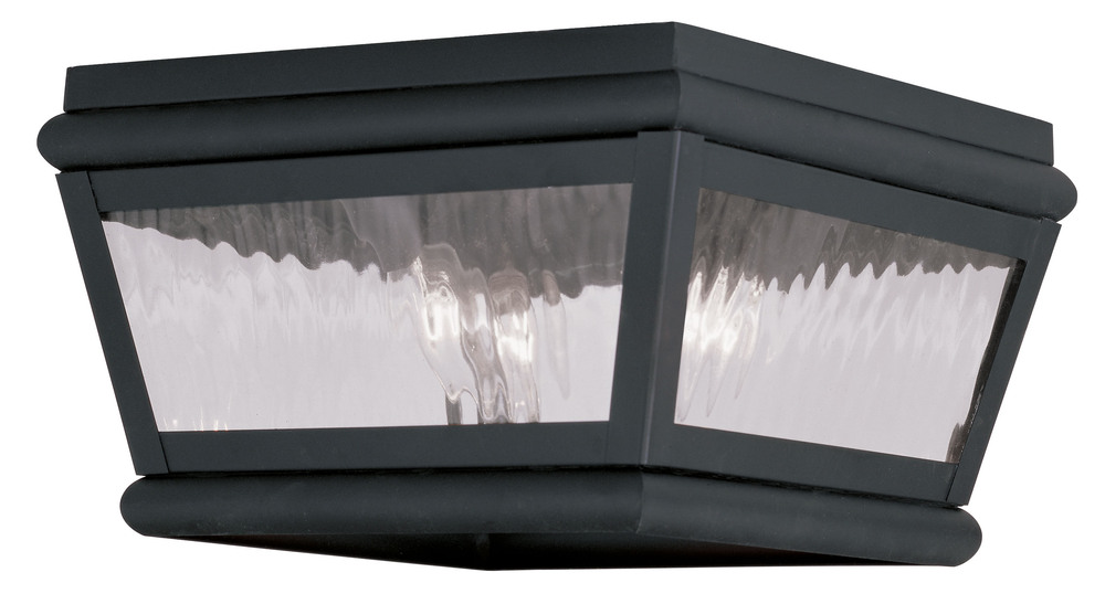 2 Light Charcoal Outdoor Ceiling Mount