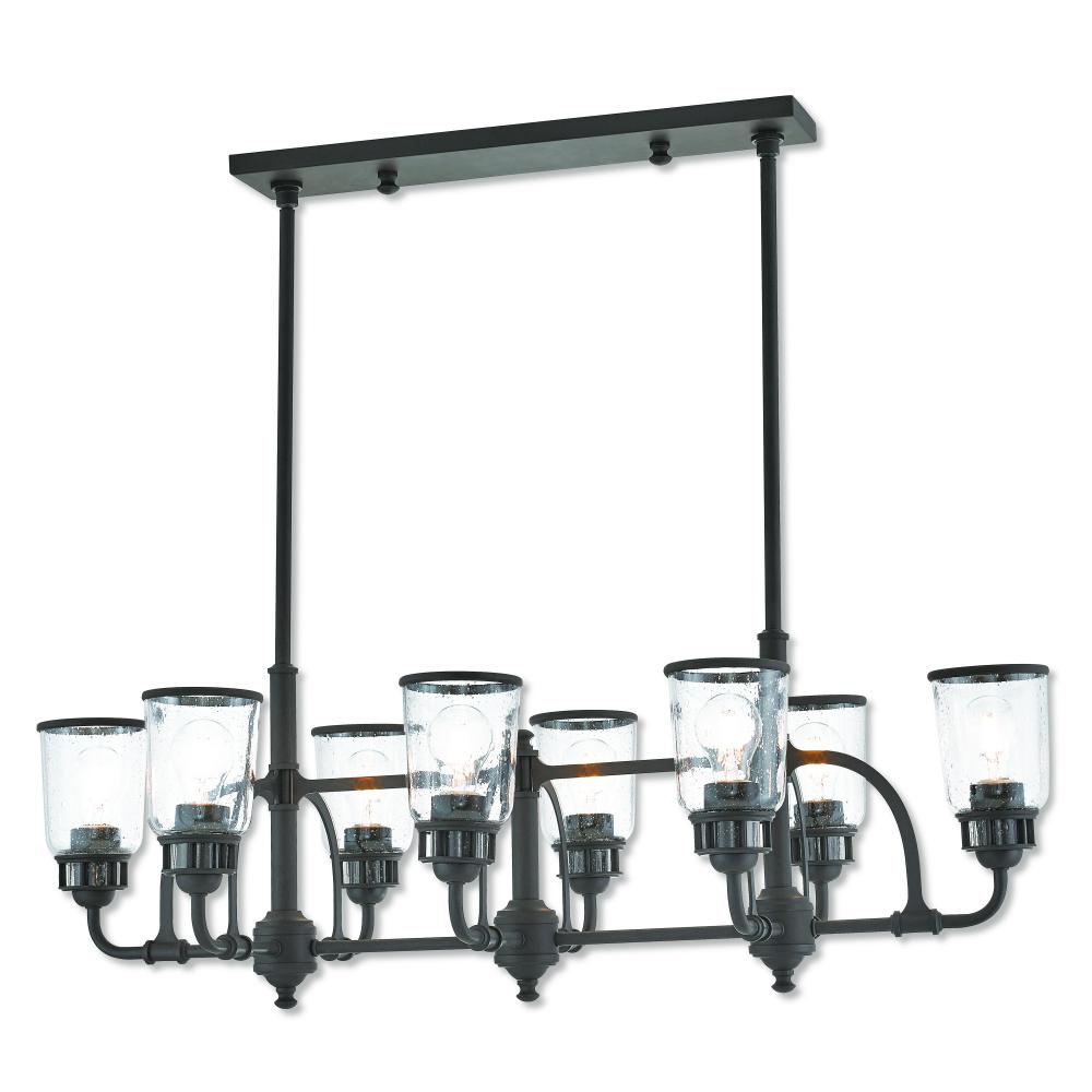 8 Lt BZ Linear Chandelier