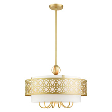 Livex Lighting 49866-33 - 7 Lt Soft Gold Pendant Chandelier