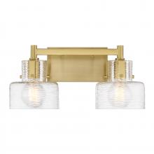  8-1030-2-322 - Dover 2-Light Bathroom Vanity Light in Warm Brass