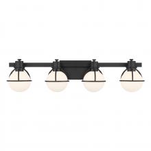  8-1060-4-BK - Pierce 4-Light Bathroom Vanity Light in Matte Black