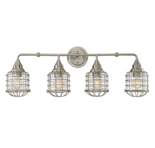 Savoy House 8-575-4-SN - Connell 4-Light Bathroom Vanity Light in Satin Nickel