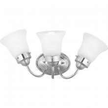 Progress P3289-15ET - Fluted Glass Collection Three-Light Bath & Vanity