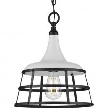 Progress P500236-030 - Bastille Collection One-Light White Coastal Pendant Light