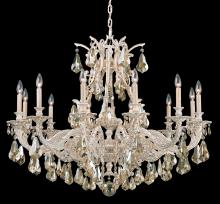 Schonbek 1870 6952-23S - Sophia 12 Light 120V Chandelier in Etruscan Gold with Clear Crystals from Swarovski