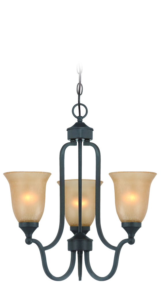 Edgefield 3 Light Chandelier in Oil Rubbed Bronze