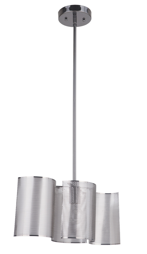 Sircle 1 Light Mini Pendant in Black Chrome