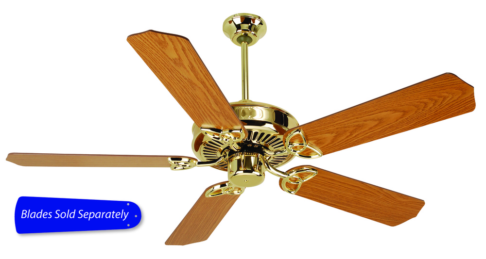 CXL 52" Ceiling Fan in Polished Brass (Blades Sold Separately)