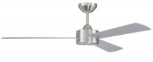 Craftmade PRV52BNK3 - 52" Provision in Brushed Polished Nickel w/ Brushed Nickel Blades