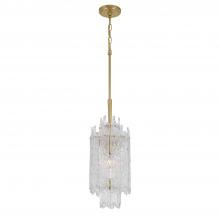 Crystorama ACK-921-AG - Libby Langdon Ackerly 1 Light Aged Brass Pendant