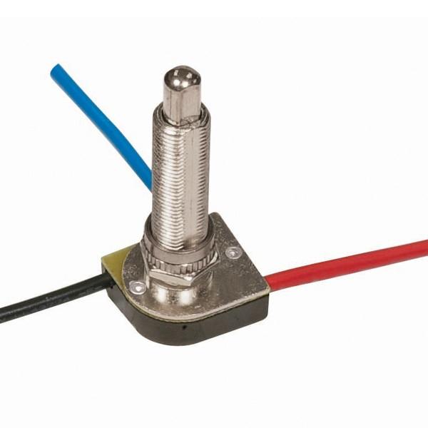 3-Way Metal Push Switch, Metal Bushing, 2 Circuit, 4 Position(L-1, L-2, L1-2, Off). Rated: 6A-125V,