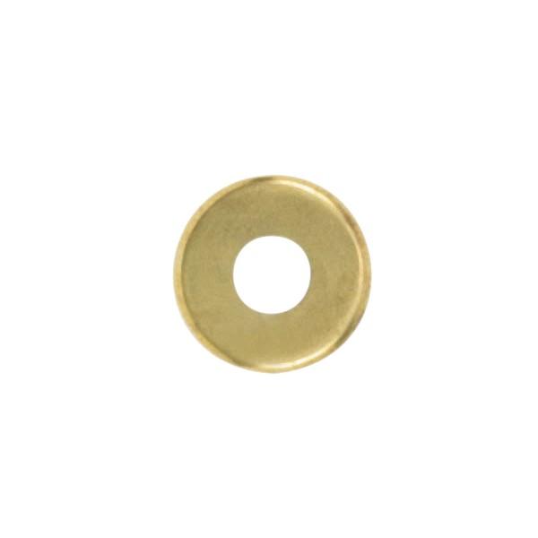 Steel Check Ring; Straight Edge; 1/8 IP Slip; Brass Plated Finish; 3-1/4" Diameter