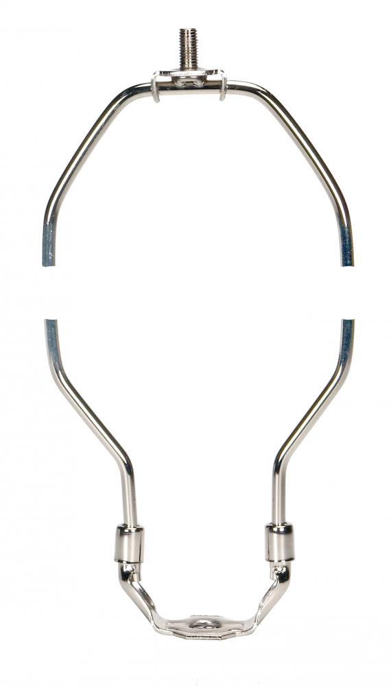 Light Duty Harp; Polished Nickel Finish; 13" Height; 1/8 IP Saddle; 1/4-27 Thread; 125 Carton