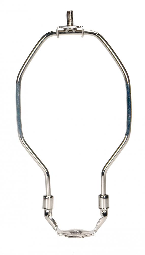 Light Duty Harp; Polished Nickel Finish; 7-1/2" Height; 1/8 IP Saddle; 1/4-27 Thread; 125 Carton