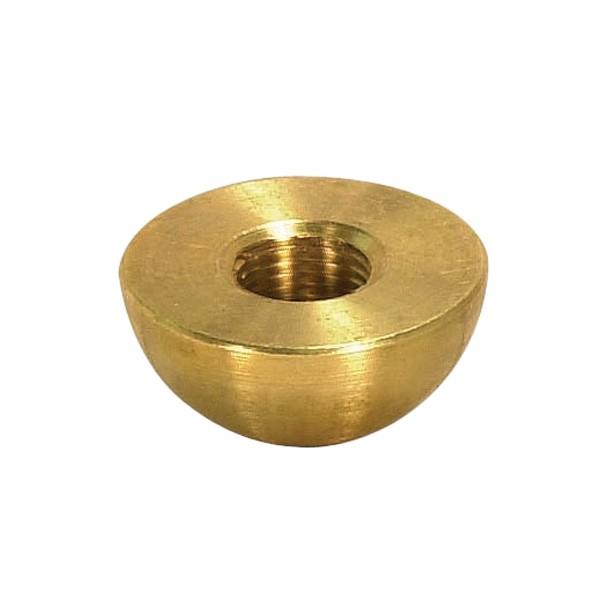 Brass Half Ball; Unfinished; 1/8 Tap; 1-1/4" Diameter