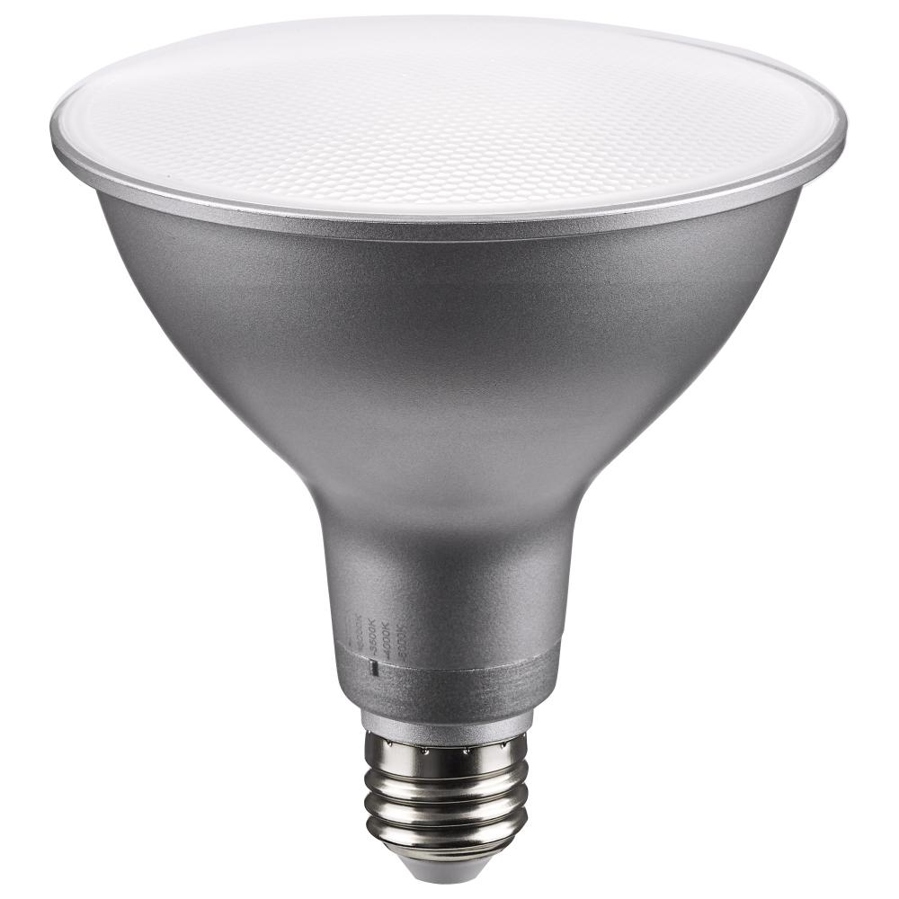 13.3 Watt PAR38 LED; Medium Base; Silver Finish; CCT Selectable; 120 Volt; 60 Degree Beam Angle