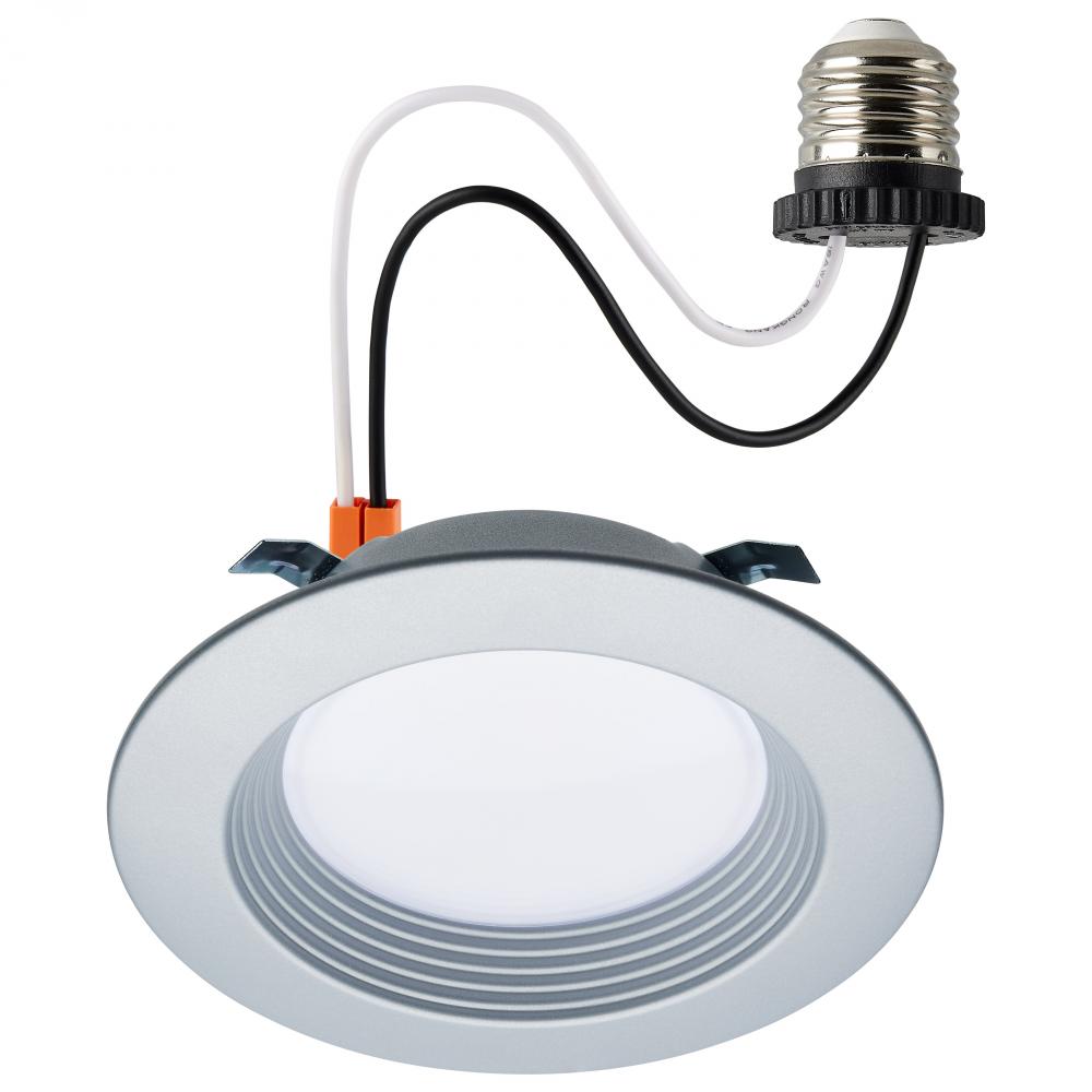 6.7 Watt; LED Downlight Retrofit; 4 Inch; CCT Selectable; 120 Volts; Brushed Nickel Finish