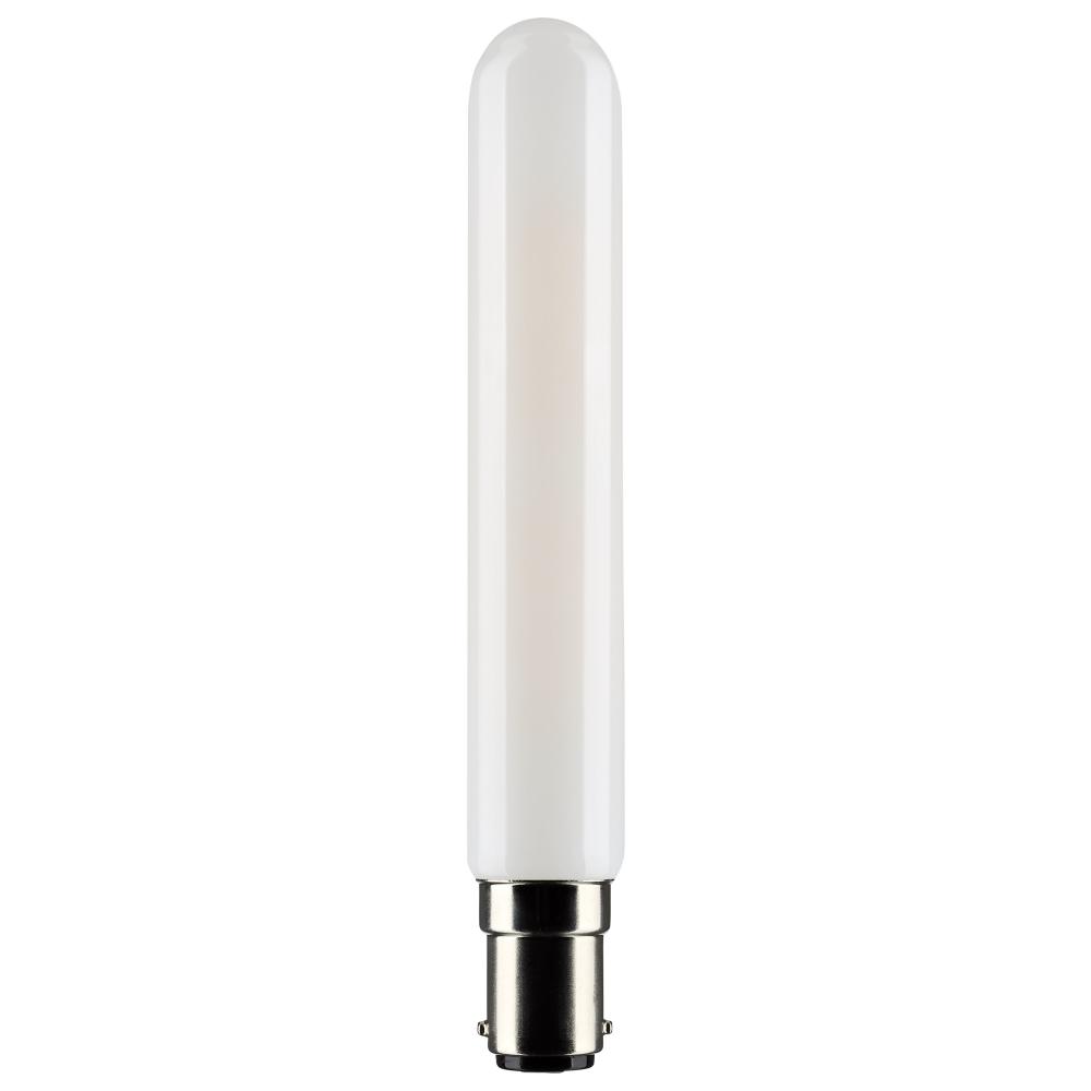 4 Watt T6.5 LED; Frosted; Double Contact Bayonet Base; 3000K; 360 Lumens; 120 Volt