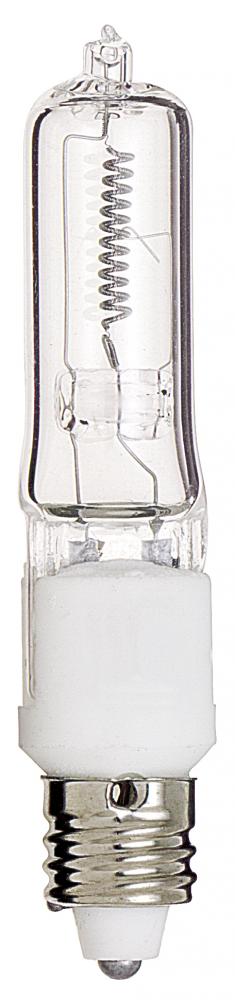 50 Watt; Halogen; T4; Clear; 2000 Average rated hours; 750 Lumens; Mini Candelabra base; 120 Volt