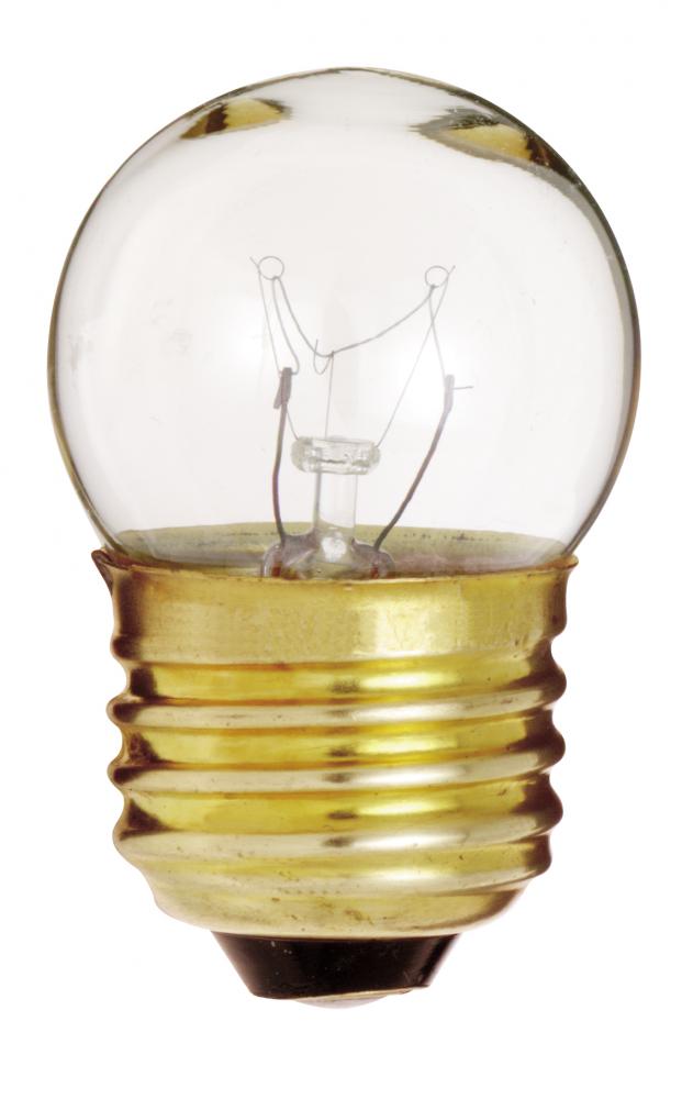 7.5 Watt S11 Incandescent; Clear; 2500 Average rated hours; 40 Lumens; Medium base; 120 Volt