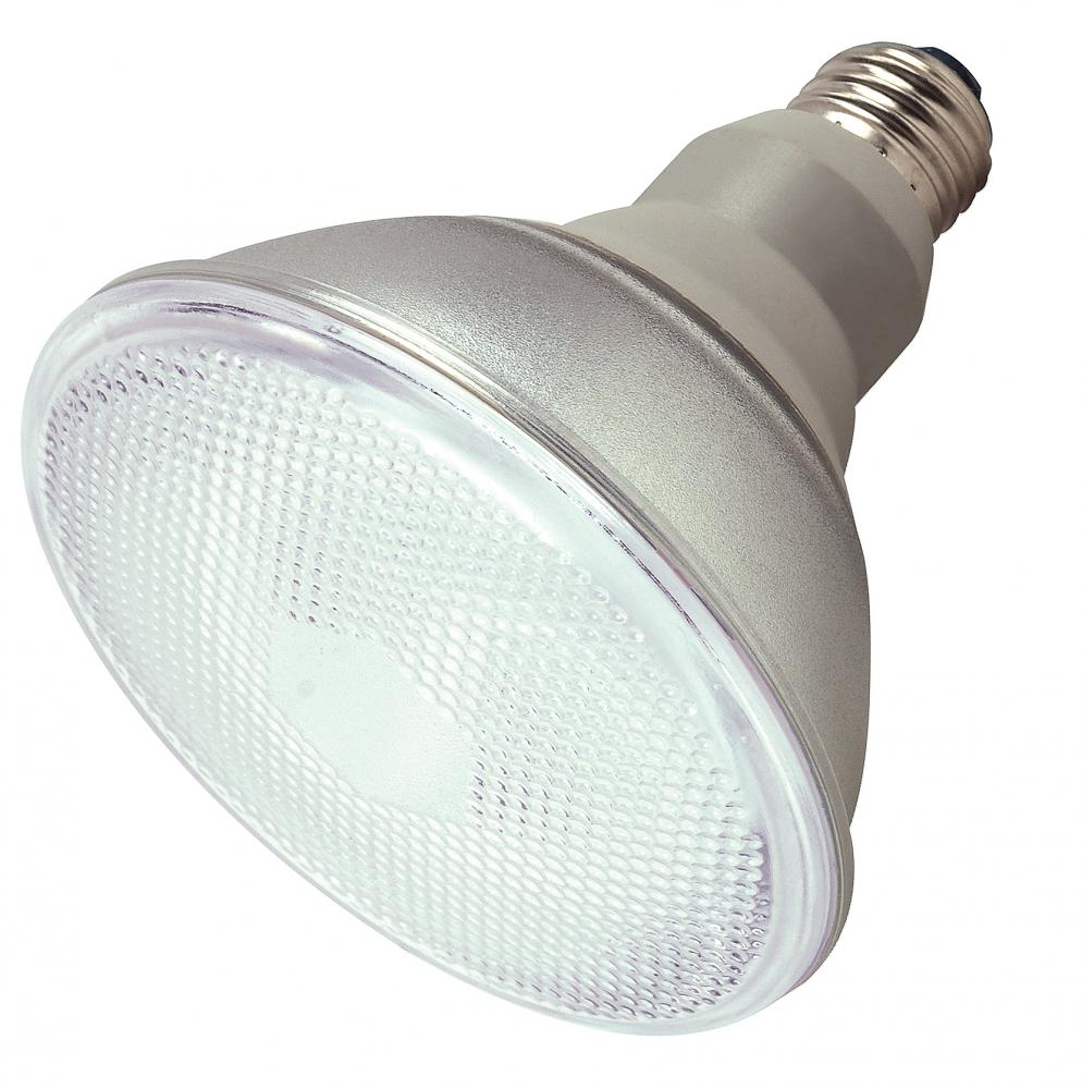 23 Watt; PAR38 Compact Fluorescent; 4100K; 82 CRI; Medium base; 120 Volt