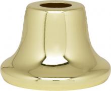 Satco Products Inc. 90/2190 - Flanged Steel Neck; 7/16" Hole; 1" Height; 13/16" Top; 1-3/8" Bottom Seats; Brass