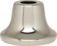 Satco Products Inc. 90/2201 - Flanged Steel Neck; 7/16" Hole; 1" Height; 13/16" Top; 1-3/8" Bottom Seats; Nickel
