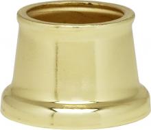 Satco Products Inc. 90/2232 - Flanged Steel Necks; 9/16" Hole; 9/16" Height; 11/16" Top; 7/8" Bottom; Brass Plated