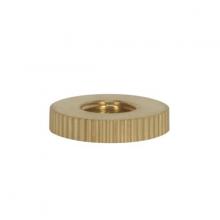 Satco Products Inc. 90/2438 - Knurl Solid Brass Check Ring; 1/8 IP Tapped; 3/4" Diameter