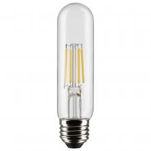 Satco Products Inc. S21345 - 5.5 Watt T10 LED; Clear; Medium base; 90 CRI; 3000K; 120 Volt