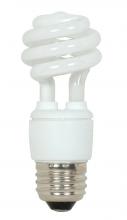 Satco Products Inc. S7213 - 9 Watt; Mini Spiral Compact Fluorescent; 5000K; 82 CRI; Medium base; 120 Volt