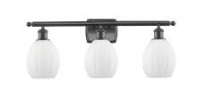  516-3W-BK-G81-LED - Eaton - 3 Light - 26 inch - Matte Black - Bath Vanity Light