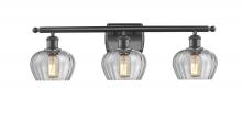  516-3W-BK-G92-LED - Fenton - 3 Light - 27 inch - Matte Black - Bath Vanity Light