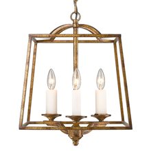 Golden 3072-3P GG - Athena 3 Light Pendant in Grecian Gold (Incandescent)