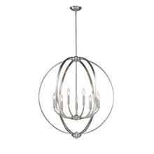 Golden 3167-9 PW - Colson PW 9 Light Chandelier in Pewter