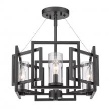 Golden 6068-SF BLK - Marco Semi-Flush in Matte Black