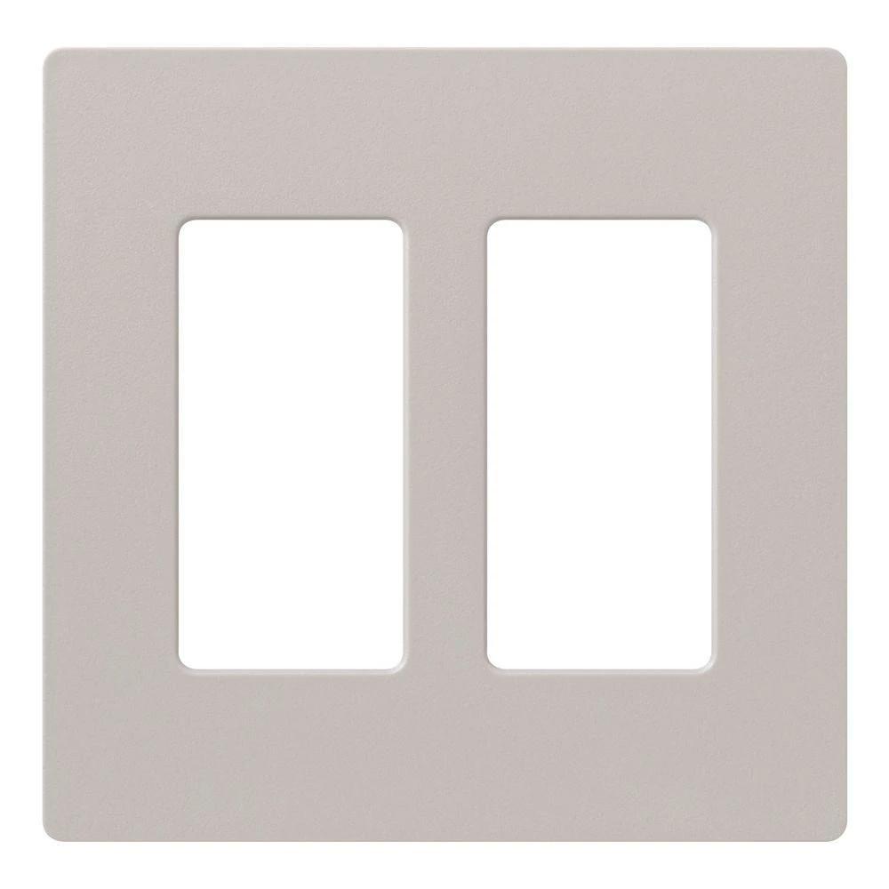 SATIN COLOR 2-GANG WALLPLATE TAUPE