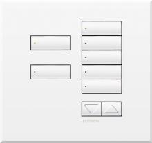 Lutron Electronics QSWE-7BRLI-SN - QSWE-WALLSTN 7BRL INS SN