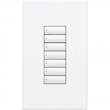 Lutron Electronics QSWS2-7BN-WH - QSWS2 WALLSTN 7B N/INS WH