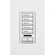 Lutron Electronics RRD-W5BRLIR-WH - RADIORA2 5BRLIR WALL KEYPAD WHITE