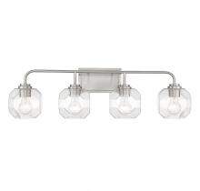  V6-L8-4399-4-SN - Baldwin 4-Light Bathroom Vanity Light in Satin Nickel