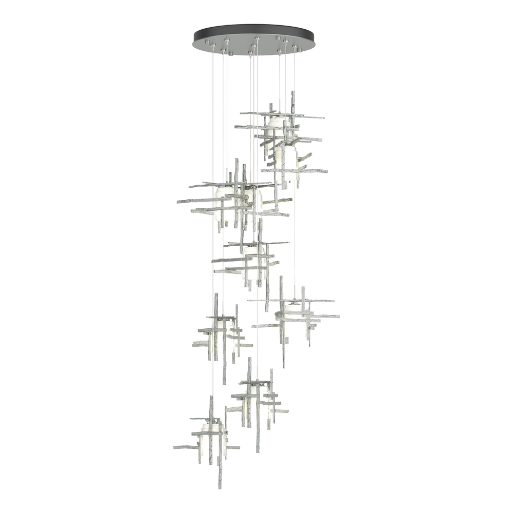 Tura 9-Light Frosted Glass Pendant