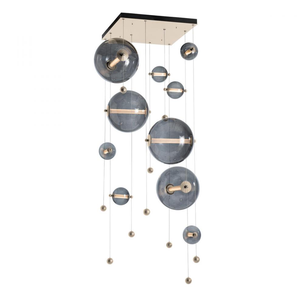 Abacus 10-Light Square LED Pendant