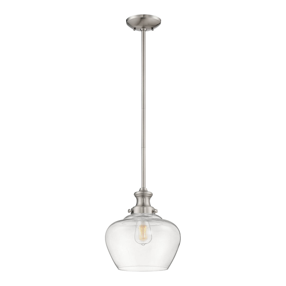 1-Light Pendant light Brushed Nickel