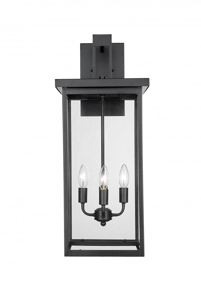 Barkeley 4-Light Outdoor Wall Sconce Powder Coated Black