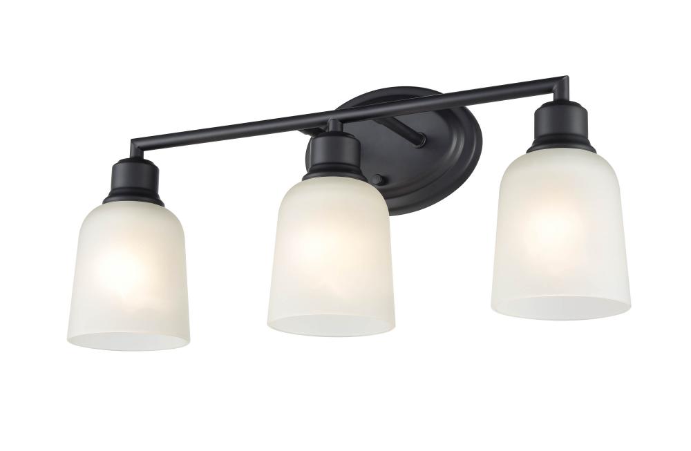 Amberle 3-Light Vanity Matte Black