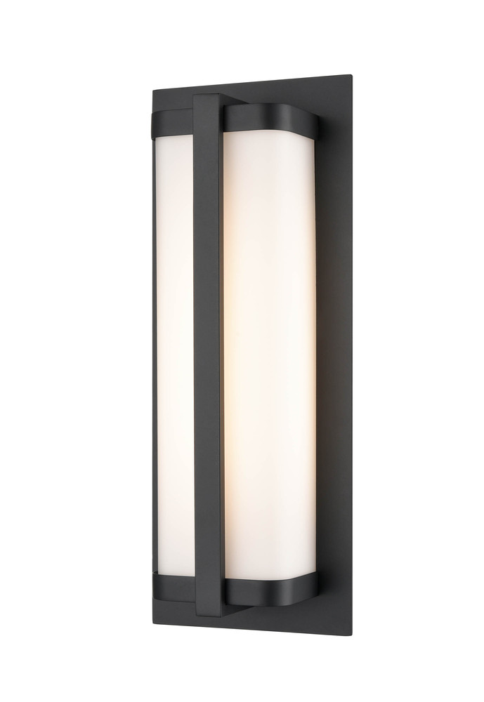 Amster 1-Light LED Outdoor Wall Sconce Powder Coated Black